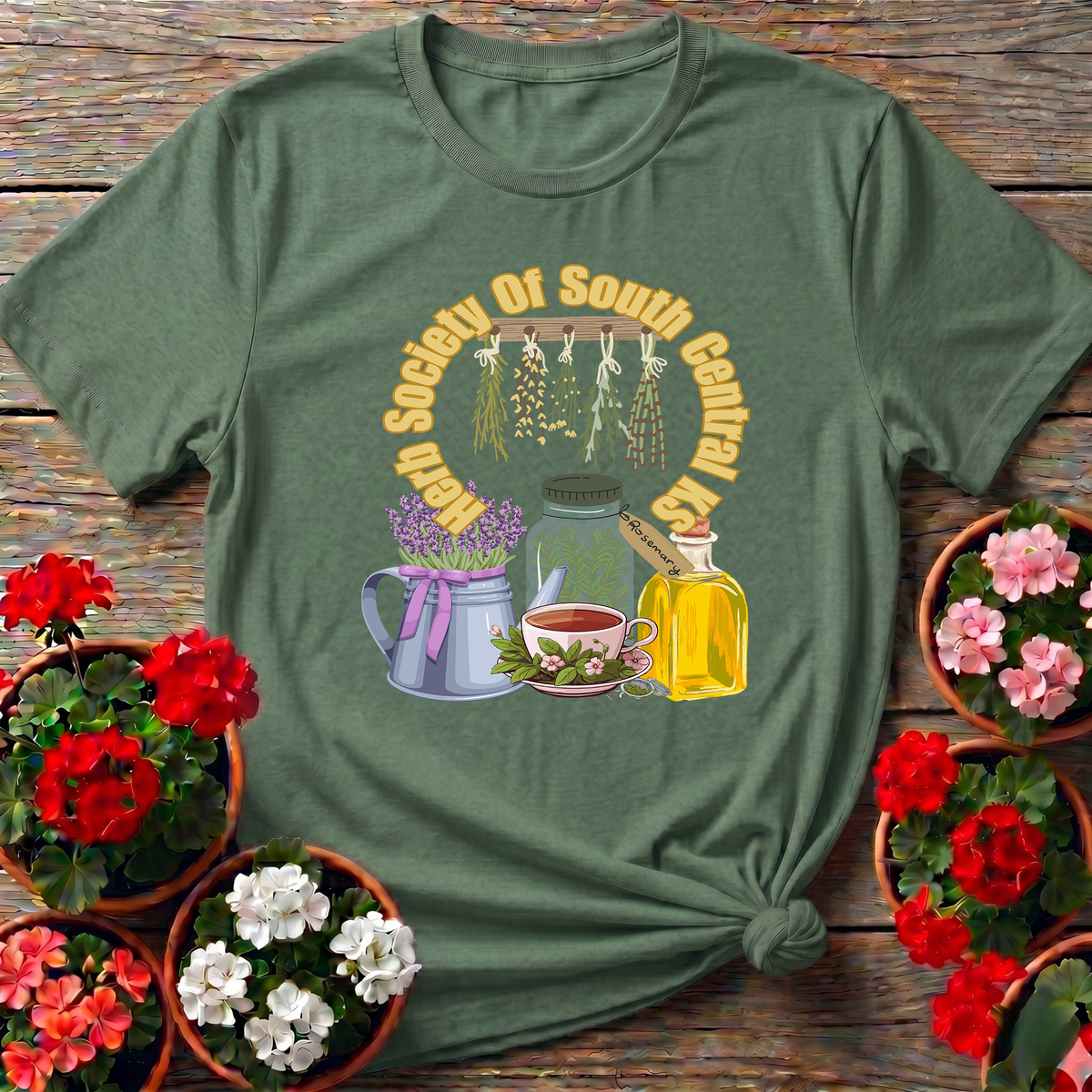 Herb Society Of South Central KS Gardening Shirt