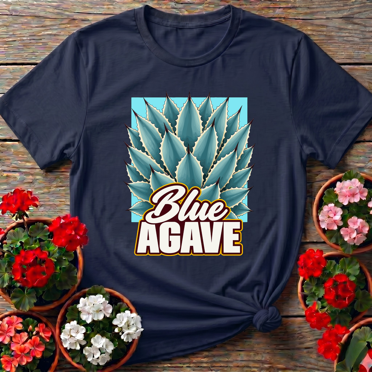 Blue Agave Plant Gardening Tee for Desert Plant Lovers
