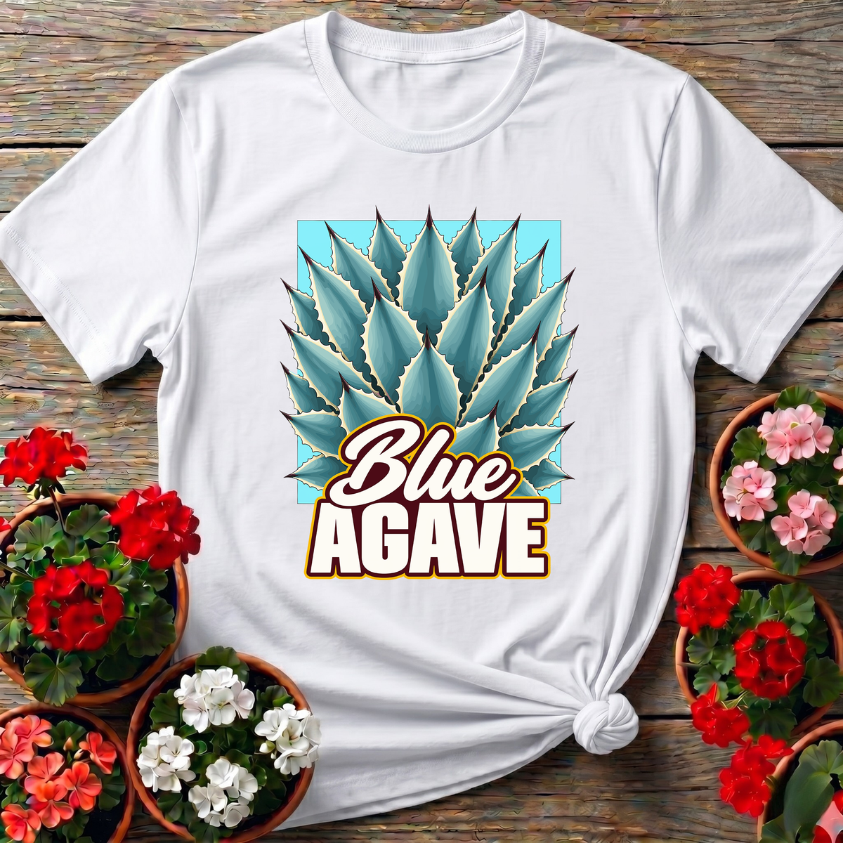 Blue Agave Plant Gardening Tee for Desert Plant Lovers