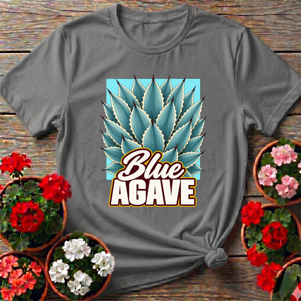 Blue Agave Plant Gardening Tee for Desert Plant Lovers