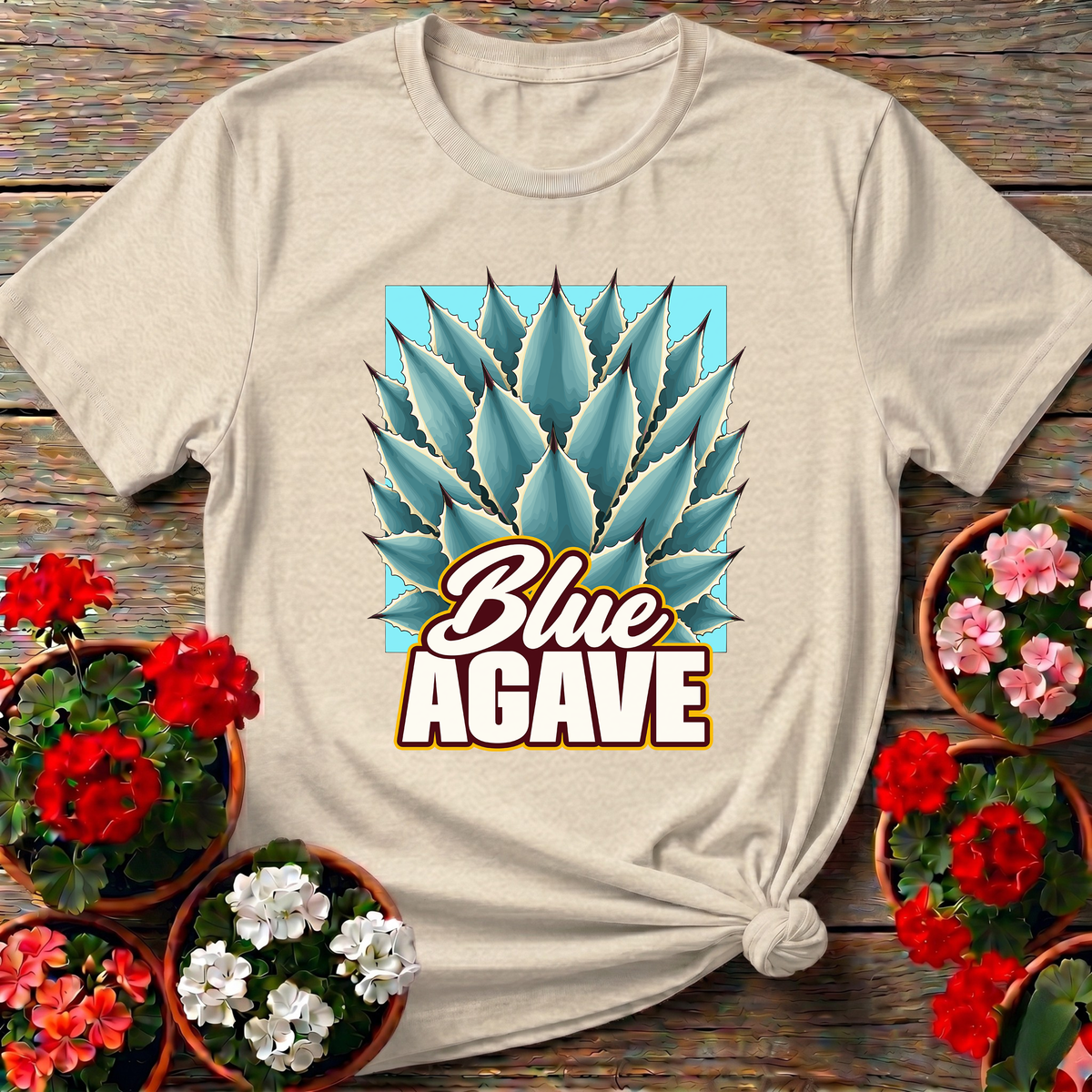 Blue Agave Plant Gardening Tee for Desert Plant Lovers