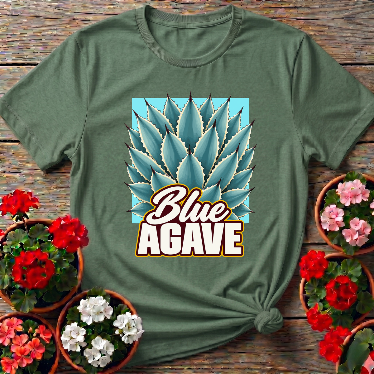 Blue Agave Plant Gardening Tee for Desert Plant Lovers