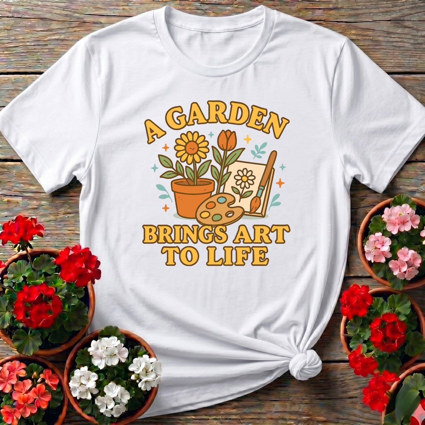 A Garden Brings Art To Life T-shirt - GardeningTshirts