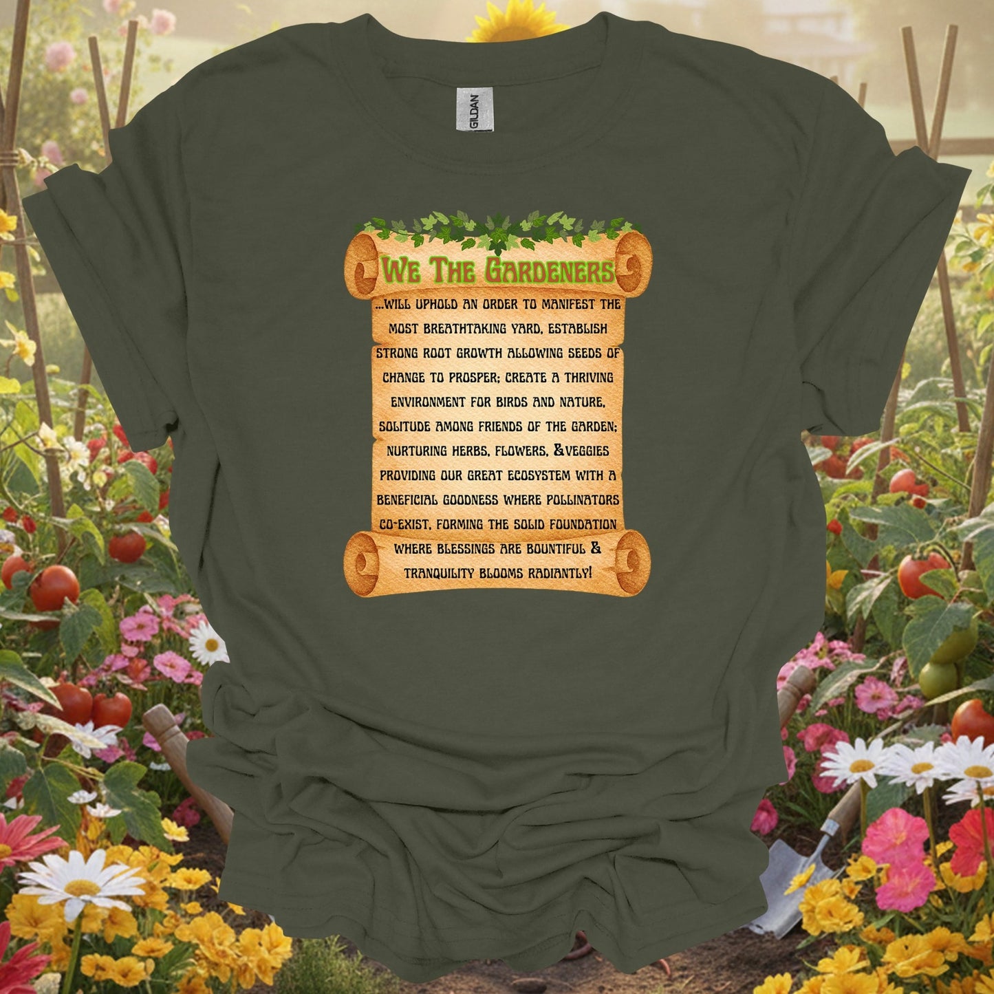 "A Gardener's Creed" Philosophical T Shirt - GardeningTshirts