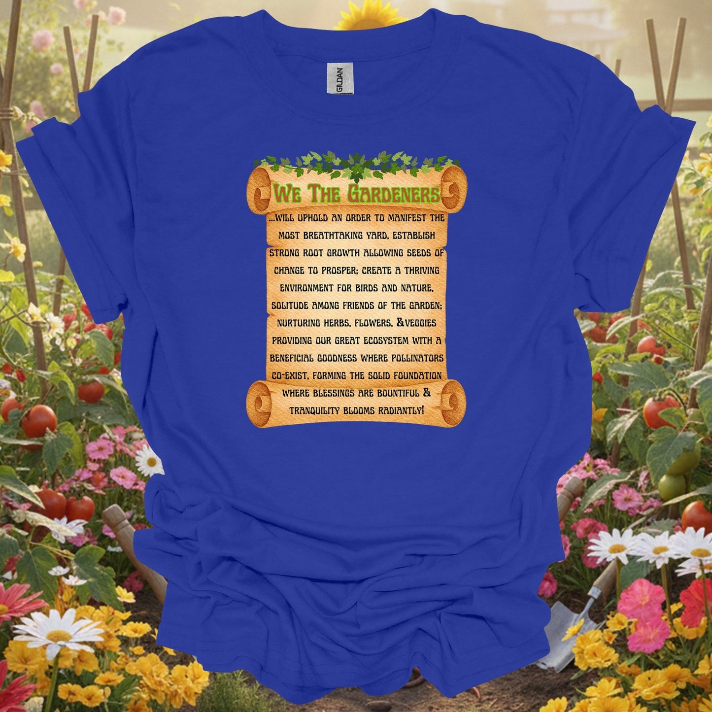"A Gardener's Creed" Philosophical T Shirt - GardeningTshirts