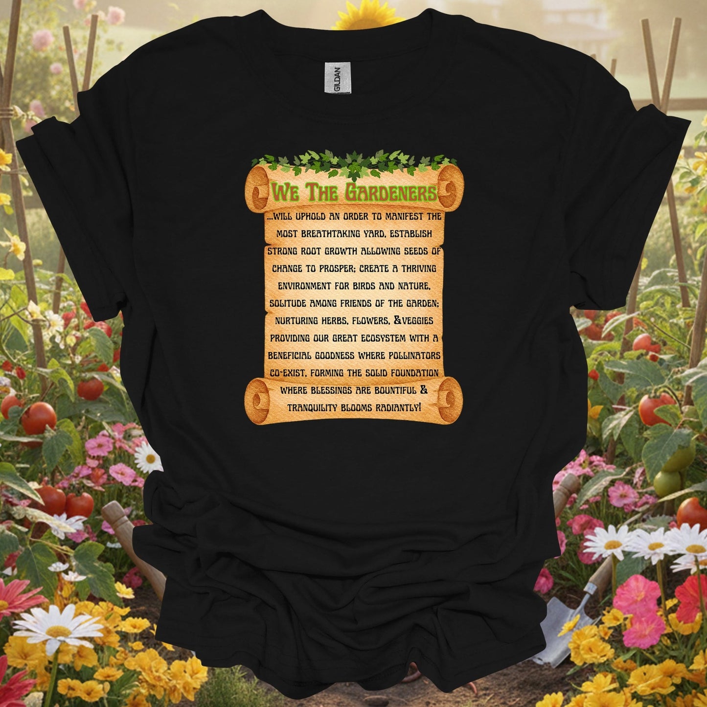 "A Gardener's Creed" Philosophical T Shirt - GardeningTshirts
