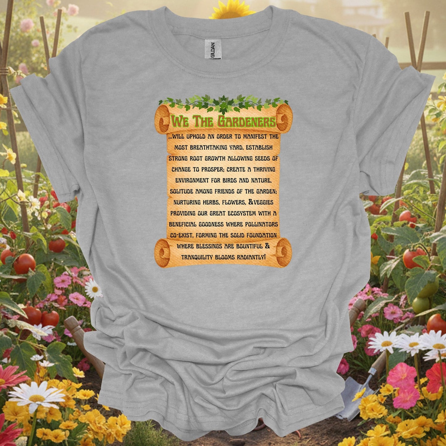 "A Gardener's Creed" Philosophical T Shirt - GardeningTshirts