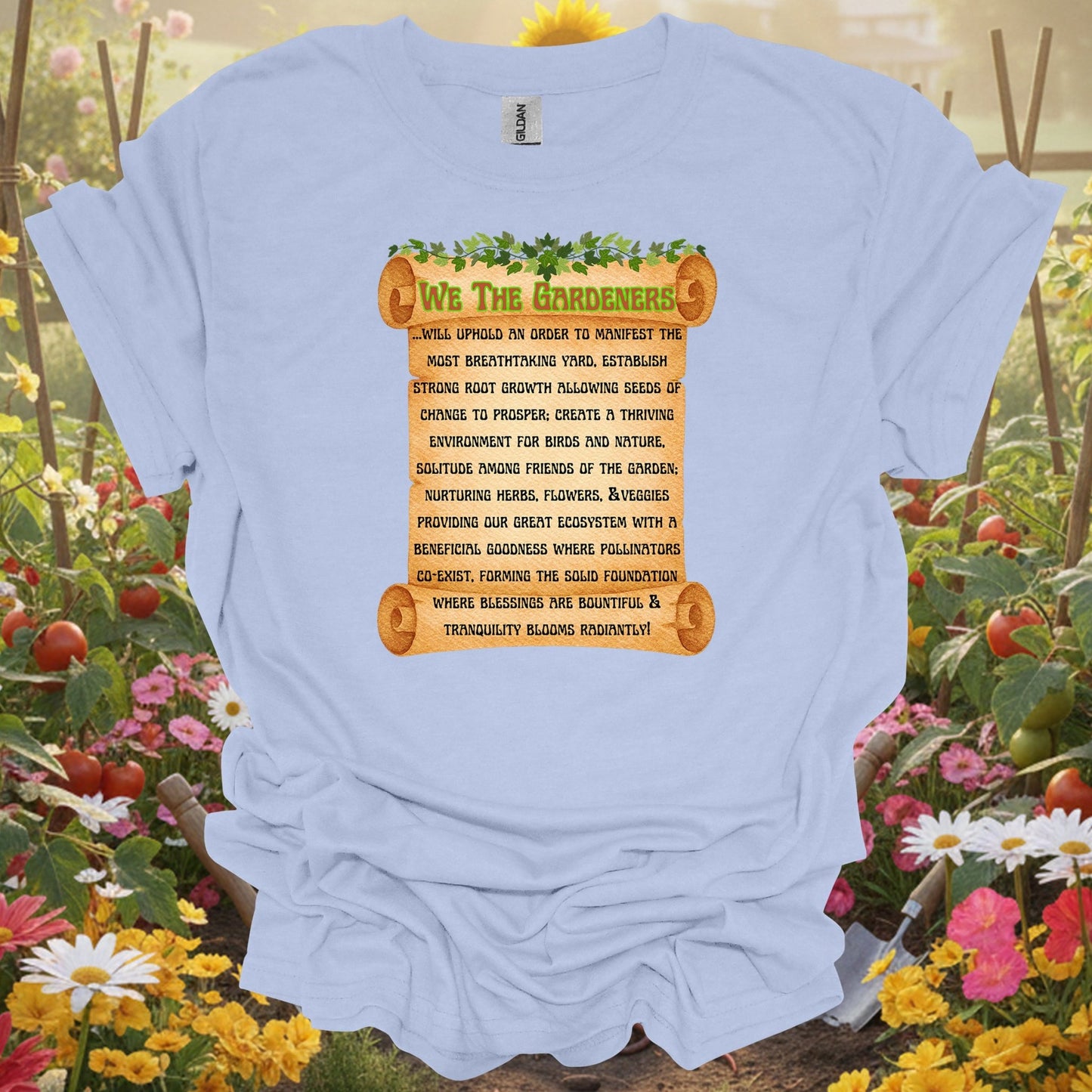 "A Gardener's Creed" Philosophical T Shirt - GardeningTshirts