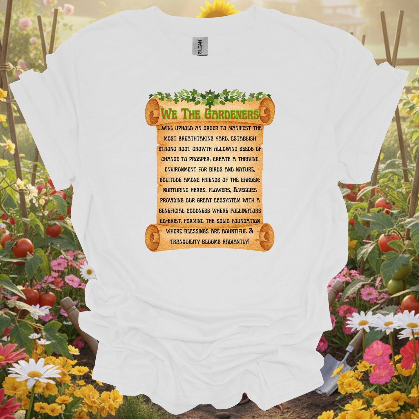 "A Gardener's Creed" Philosophical T Shirt - GardeningTshirts