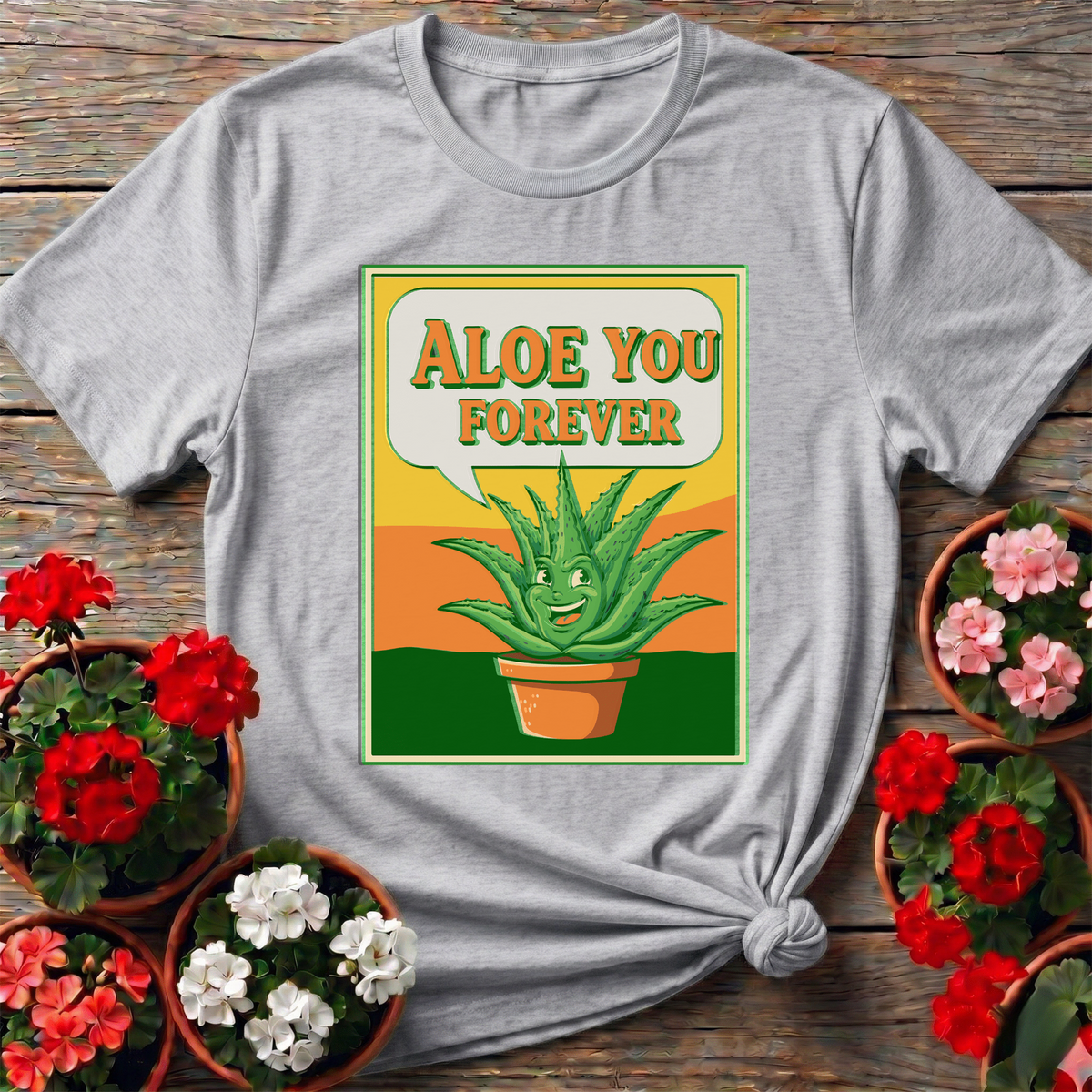Aloe You Forever Funny Aloe Vera Plant Gardening Tee - GardeningTshirts