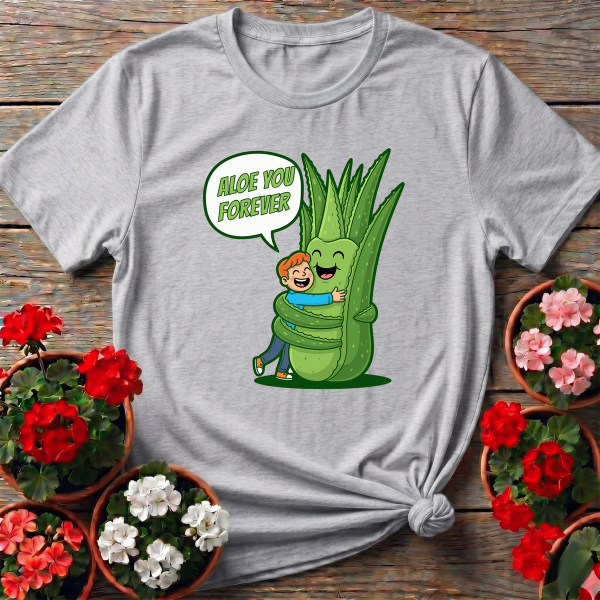 Aloe You Forever Funny Pun Succulent T-shirt - GardeningTshirts