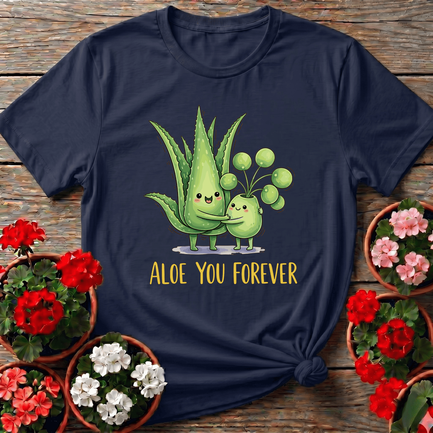 Aloe You Forever Hugging Plants Funny Gardening T-Shirt - GardeningTshirts