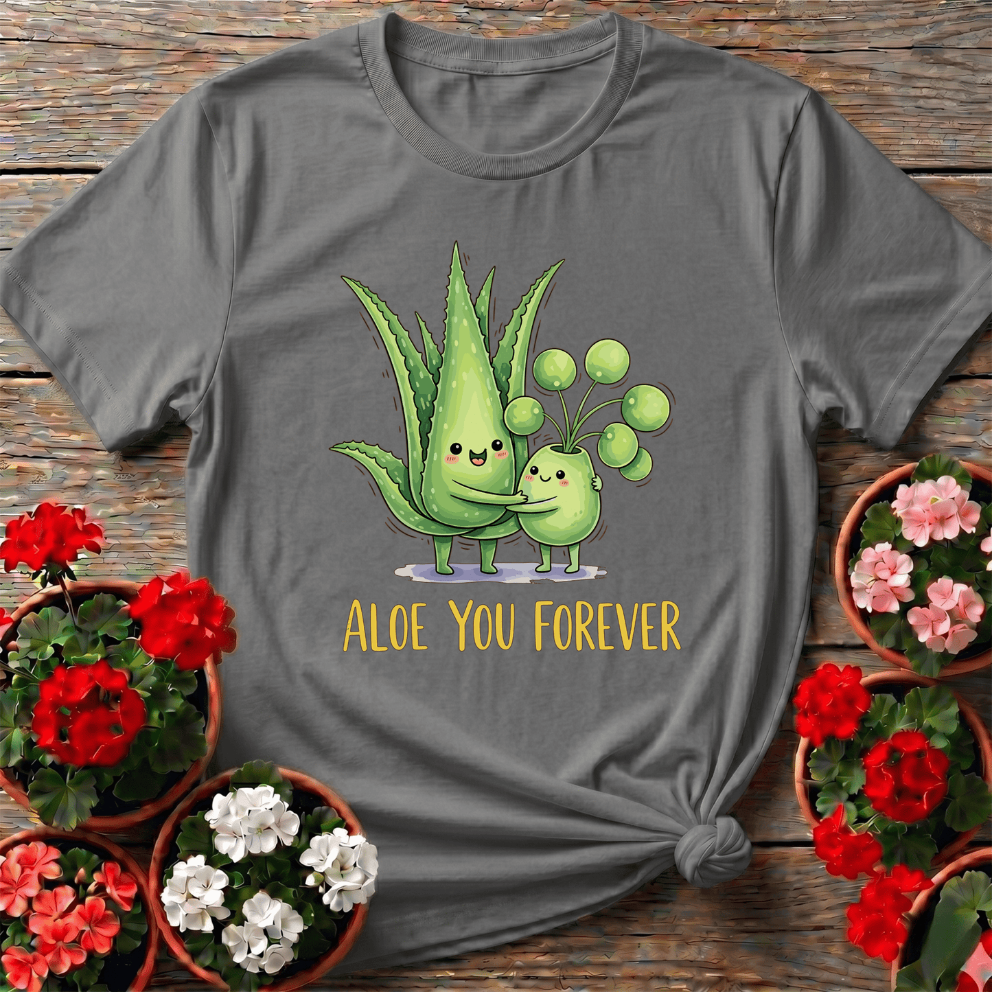 Aloe You Forever Hugging Plants Funny Gardening T-Shirt - GardeningTshirts