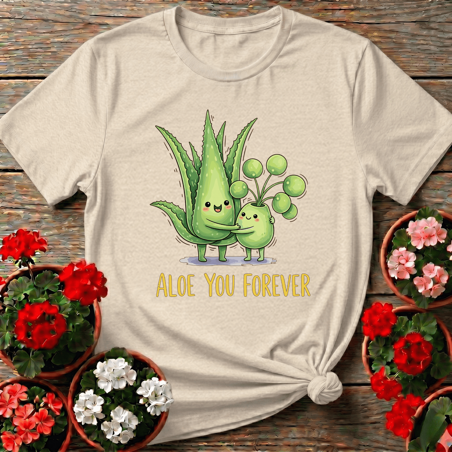 Aloe You Forever Hugging Plants Funny Gardening T-Shirt - GardeningTshirts