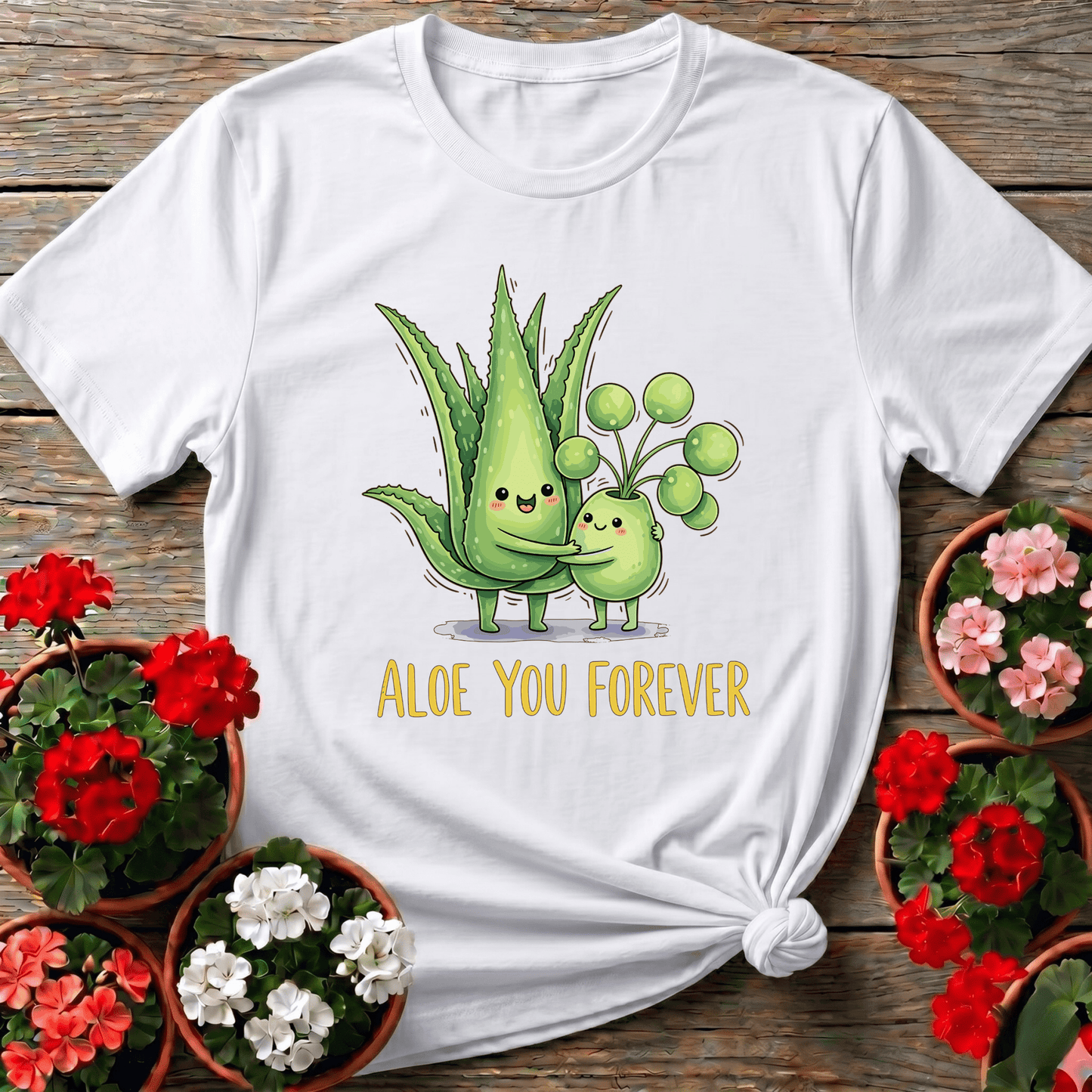 Aloe You Forever Hugging Plants Funny Gardening T-Shirt - GardeningTshirts