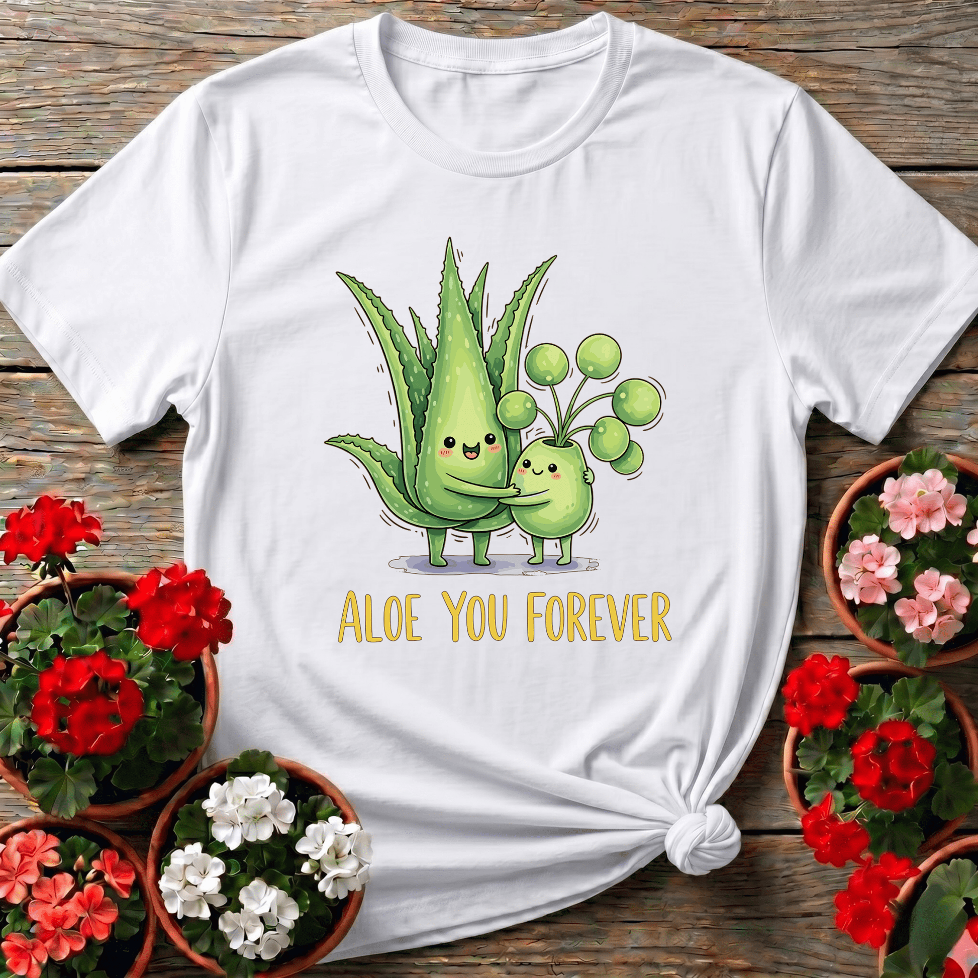 Aloe You Forever Hugging Plants Funny Gardening T-Shirt - GardeningTshirts
