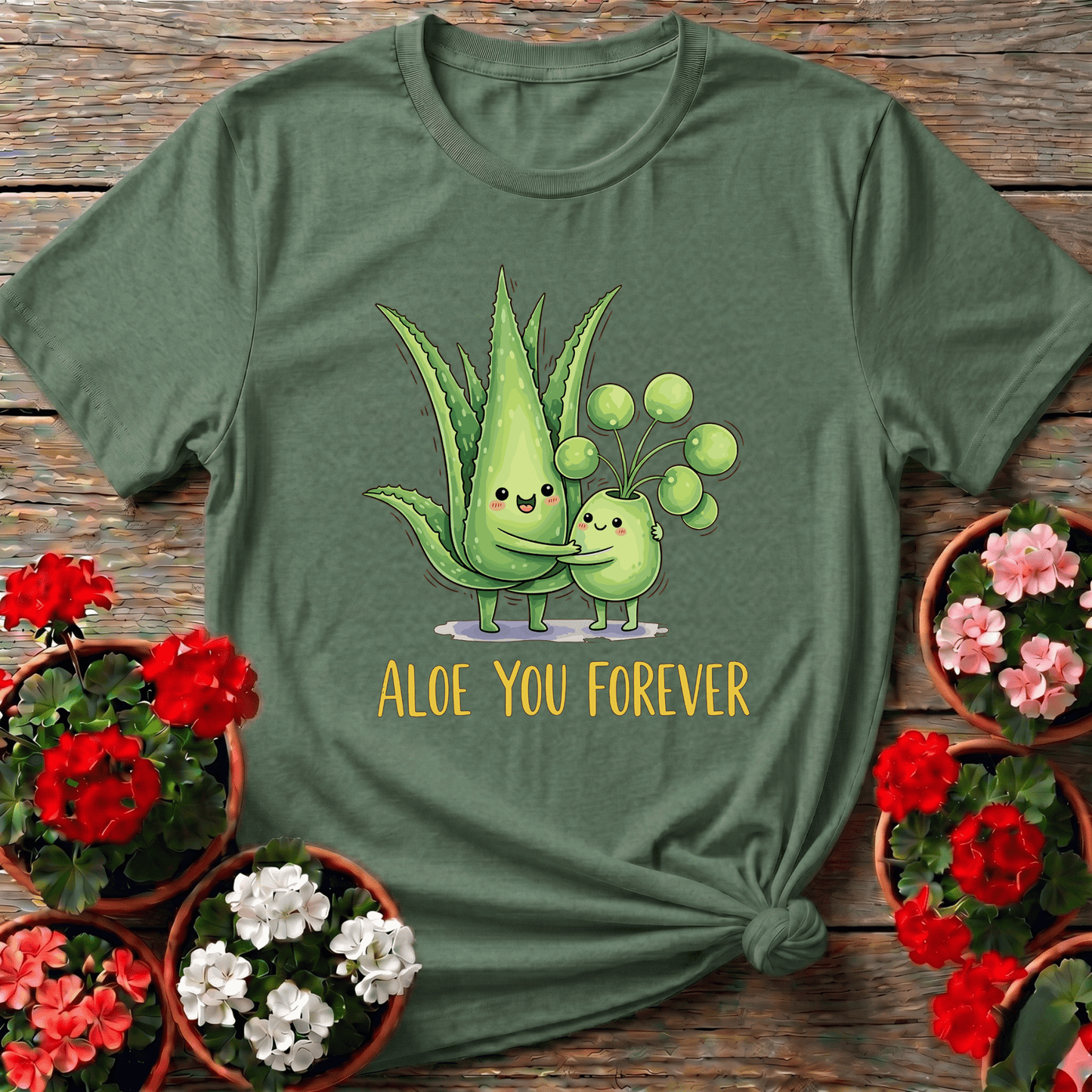 Aloe You Forever Hugging Plants Funny Gardening T-Shirt - GardeningTshirts