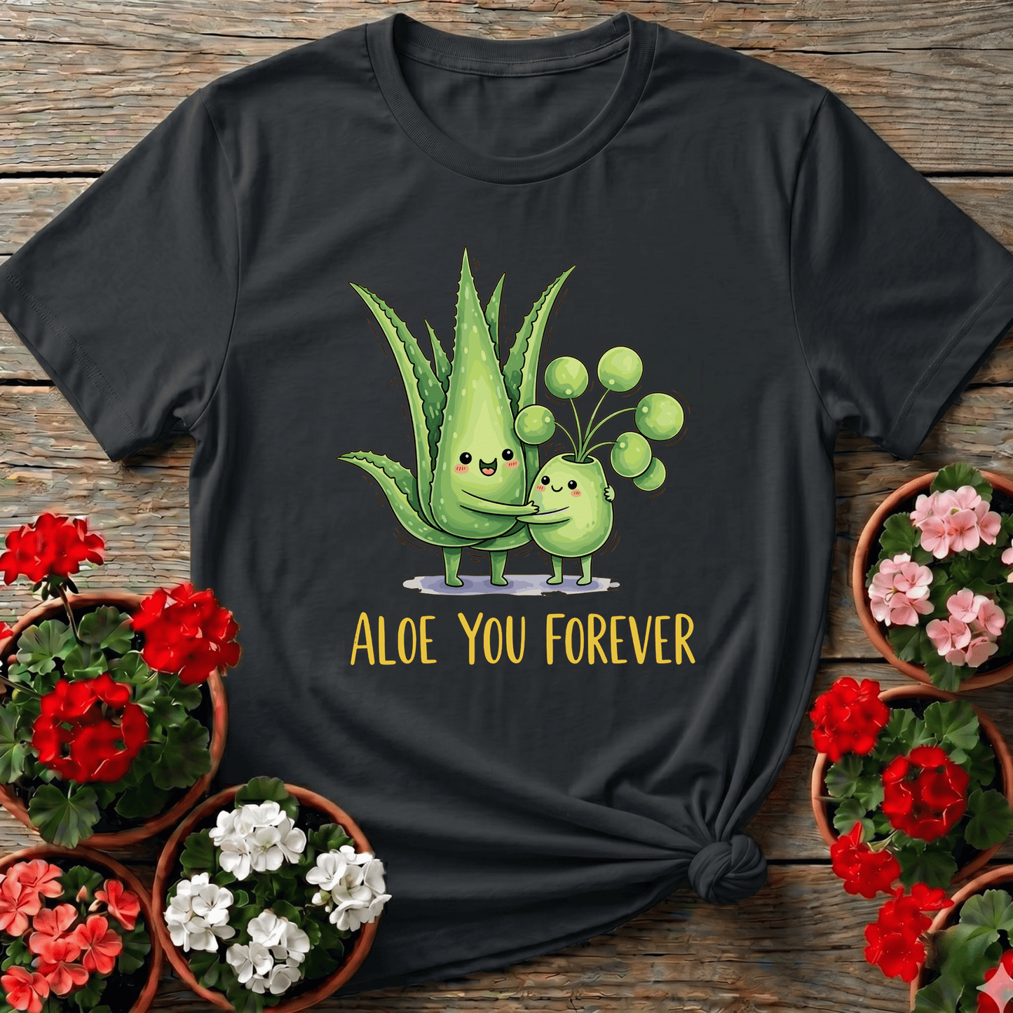Aloe You Forever Hugging Plants Funny Gardening T-Shirt - GardeningTshirts