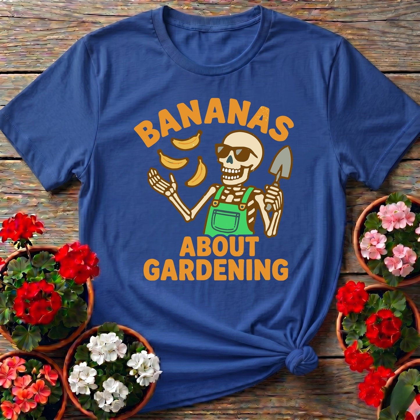 Bananas About Gardening Skeleton Tee - GardeningTshirts