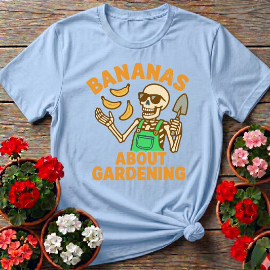 Bananas About Gardening Skeleton Tee - GardeningTshirts