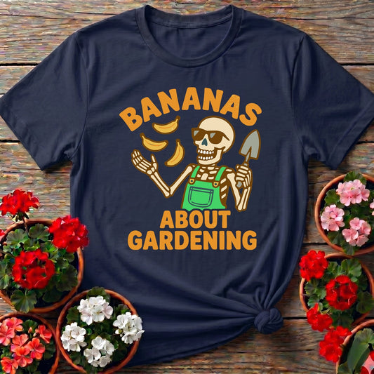 Bananas About Gardening Skeleton Tee - GardeningTshirts