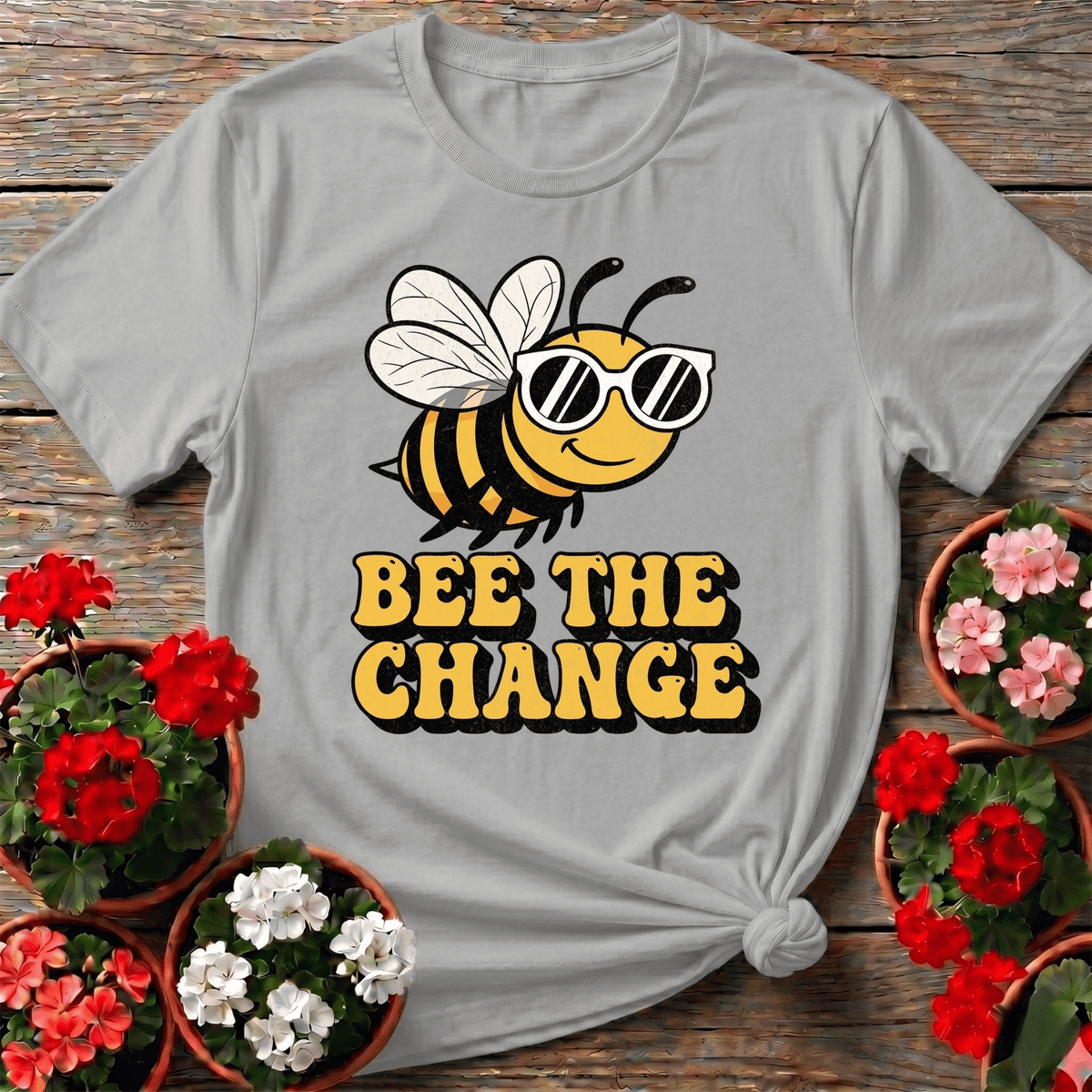 Bee The Change Pollinator T shirt - GardeningTshirts