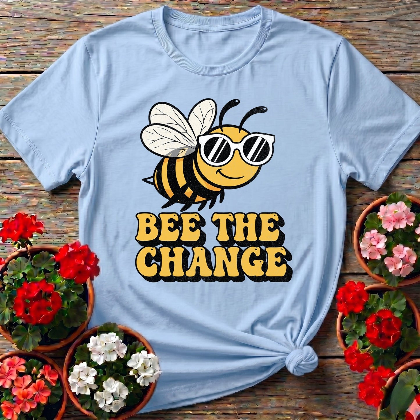 Bee The Change Pollinator T shirt - GardeningTshirts