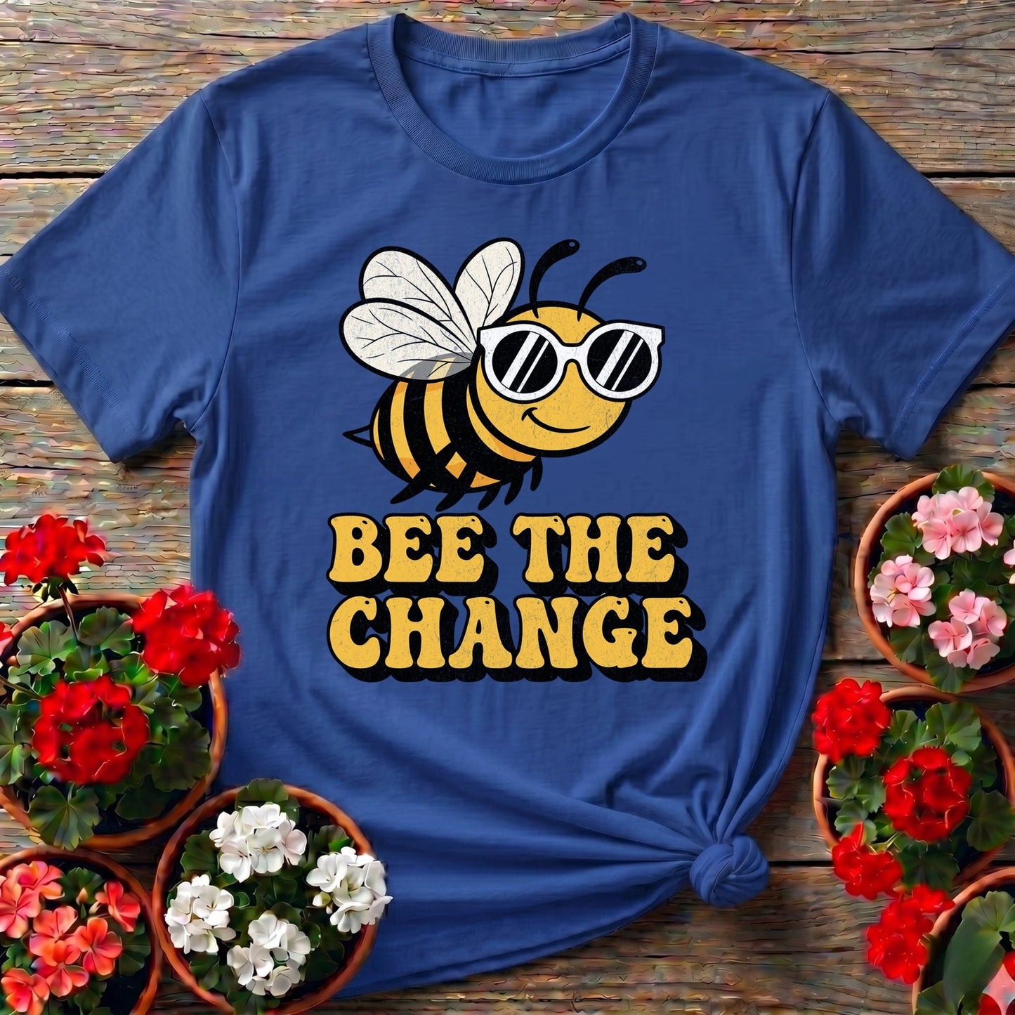 Bee The Change Pollinator T shirt - GardeningTshirts