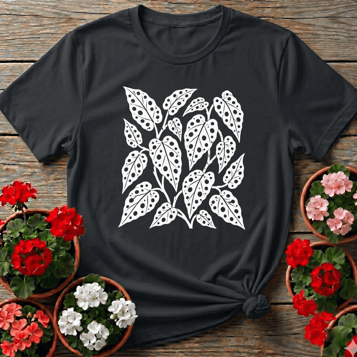 Begonia Maculata Polka Dot Leaf Gardening Tee - GardeningTshirts