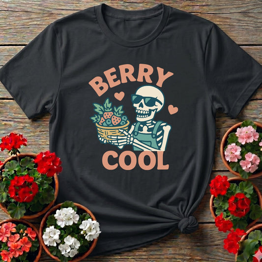 Berry Cool Funny Skeleton T-shirt - GardeningTshirts