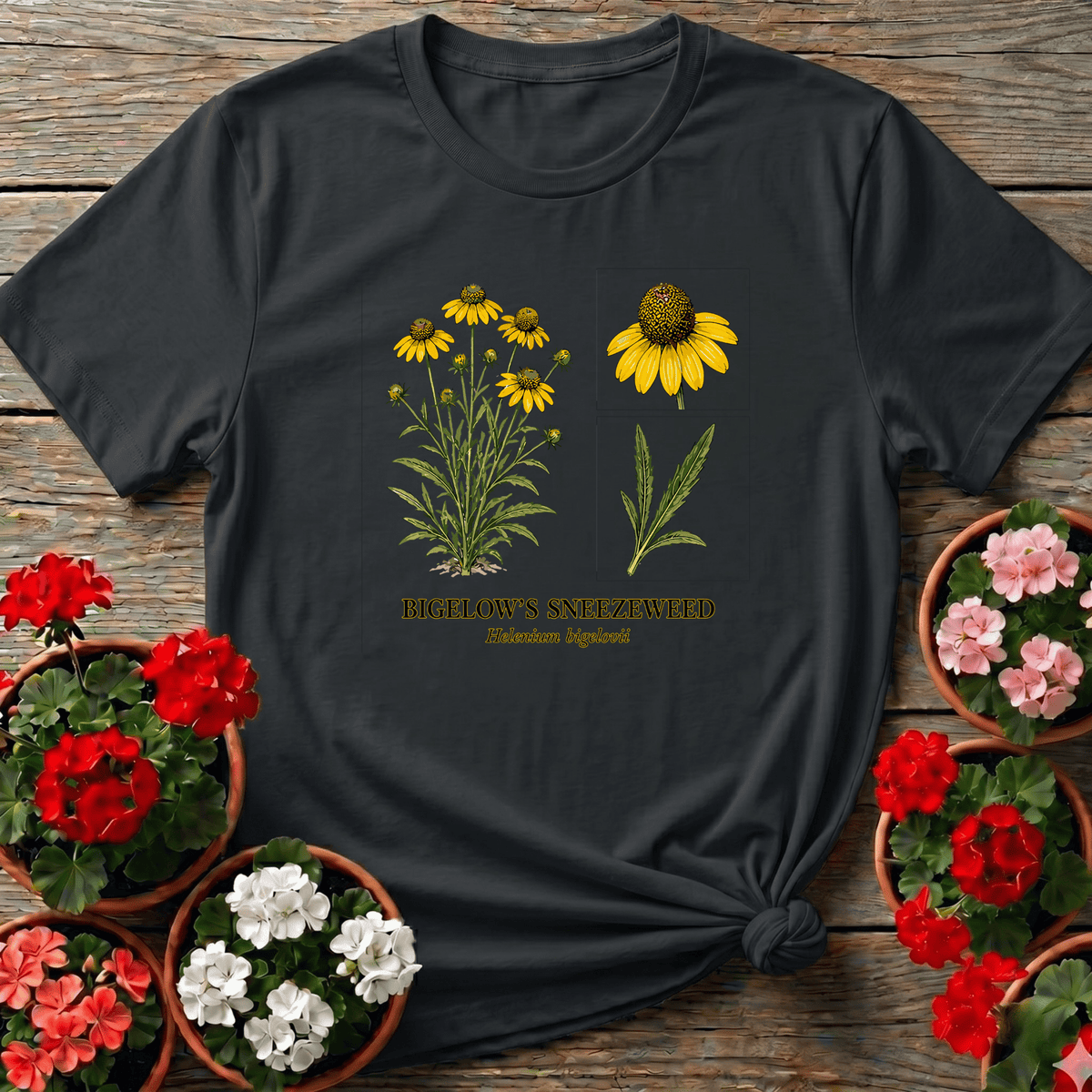 Bigelow's Sneezeweed Helenium Bigelovii Wildflower Tee - GardeningTshirts