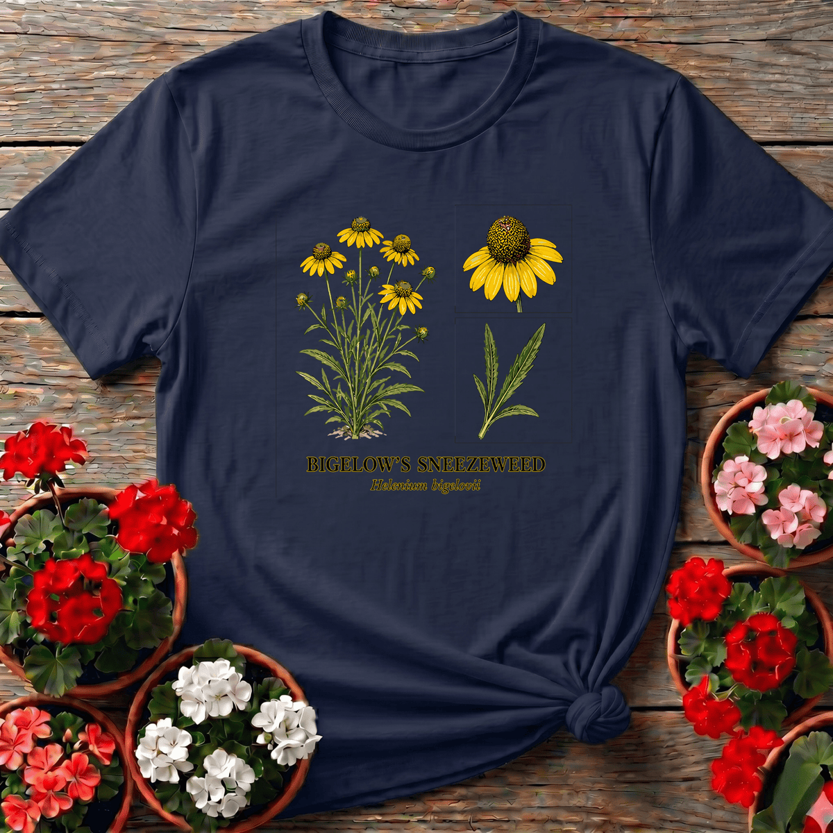 Bigelow's Sneezeweed Helenium Bigelovii Wildflower Tee - GardeningTshirts
