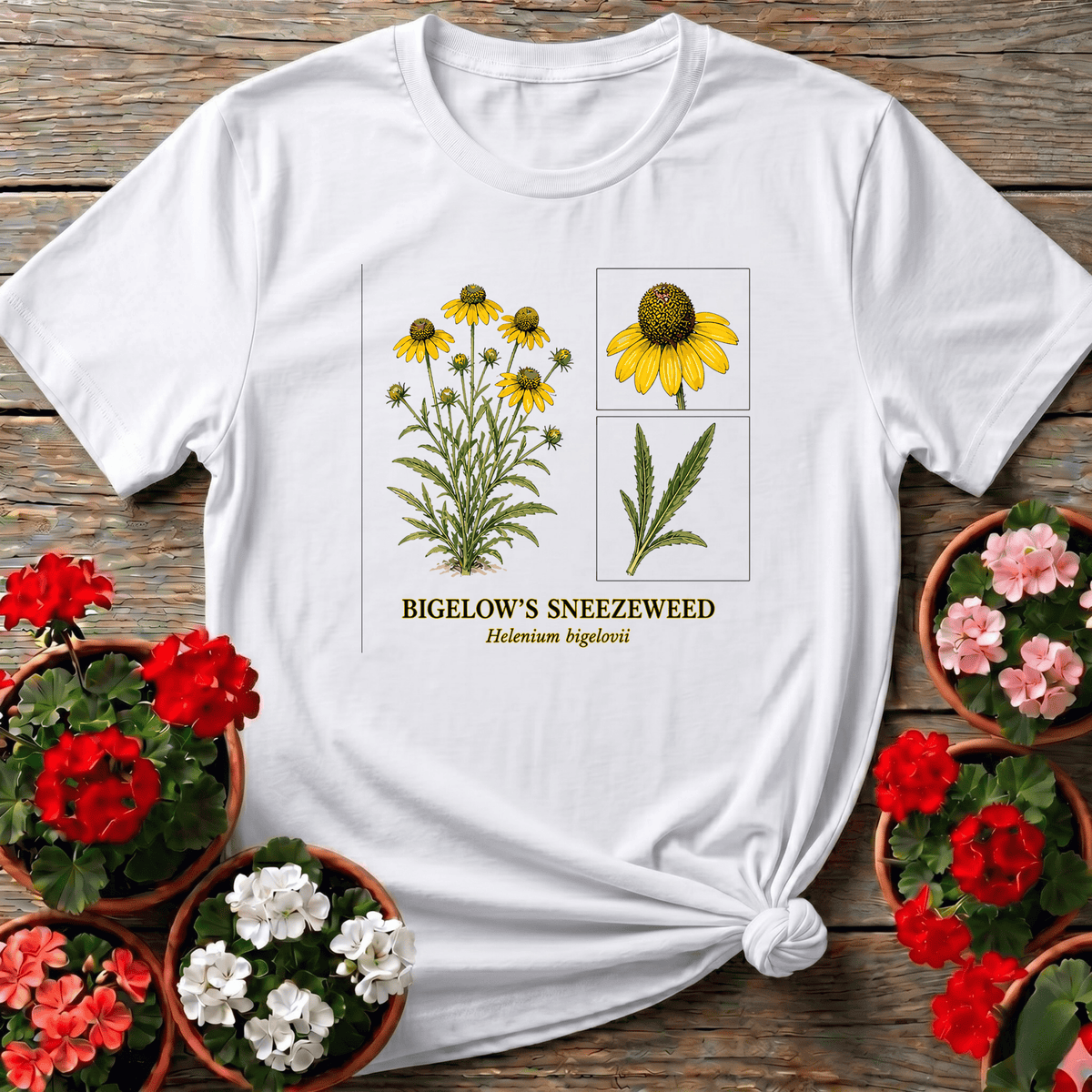 Bigelow's Sneezeweed Helenium Bigelovii Wildflower Tee - GardeningTshirts