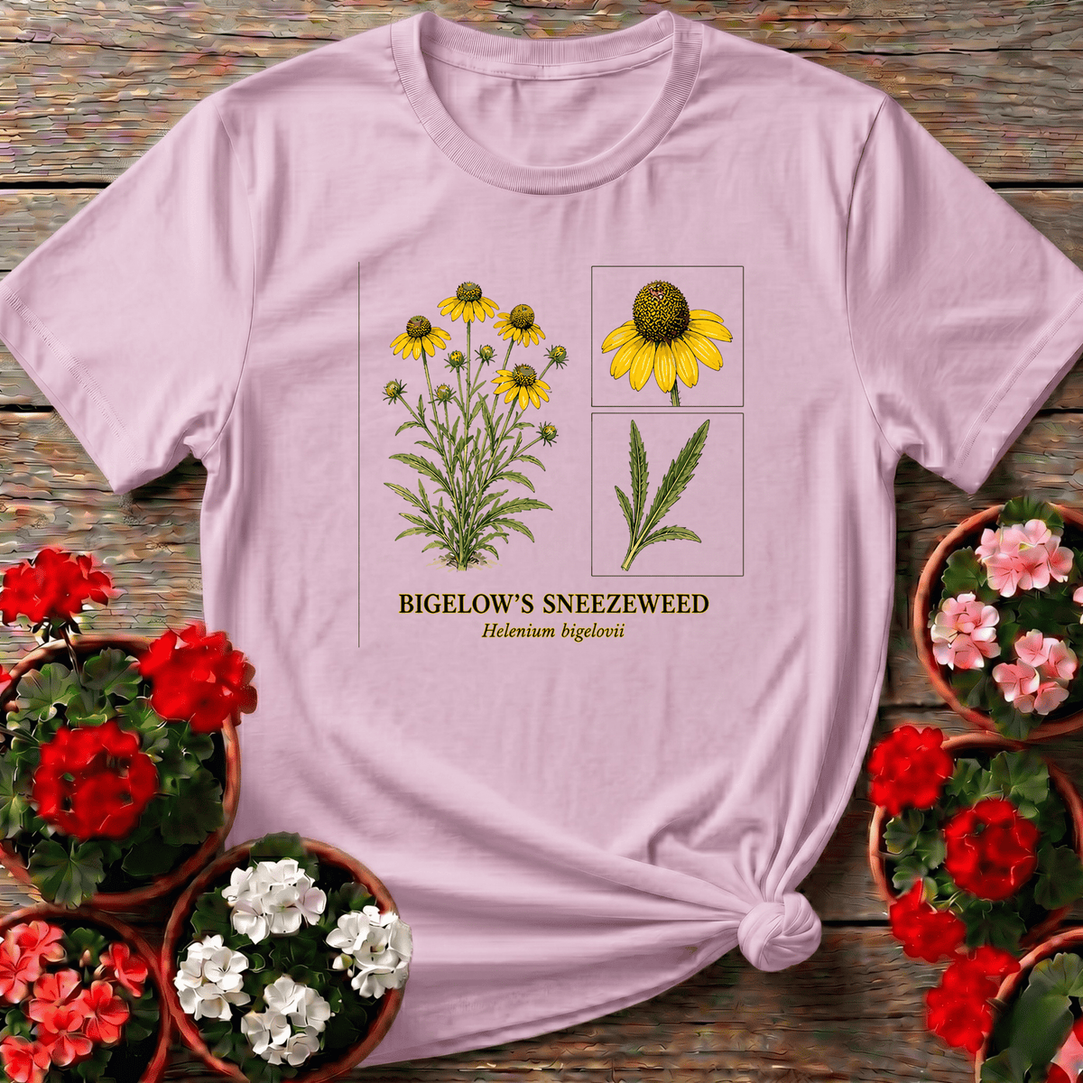 Bigelow's Sneezeweed Helenium Bigelovii Wildflower Tee - GardeningTshirts