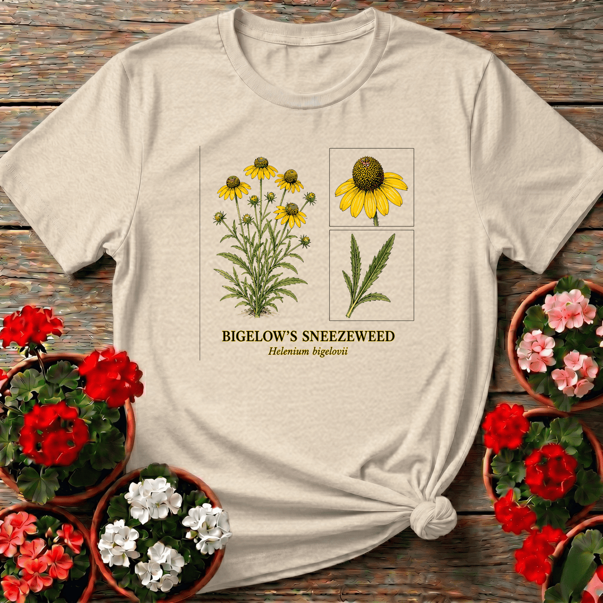 Bigelow's Sneezeweed Helenium Bigelovii Wildflower Tee - GardeningTshirts