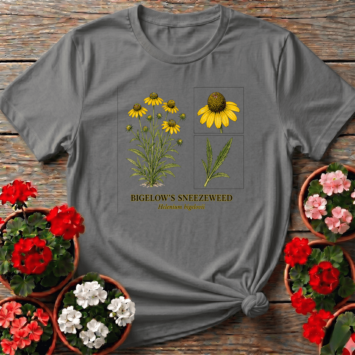 Bigelow's Sneezeweed Helenium Bigelovii Wildflower Tee - GardeningTshirts