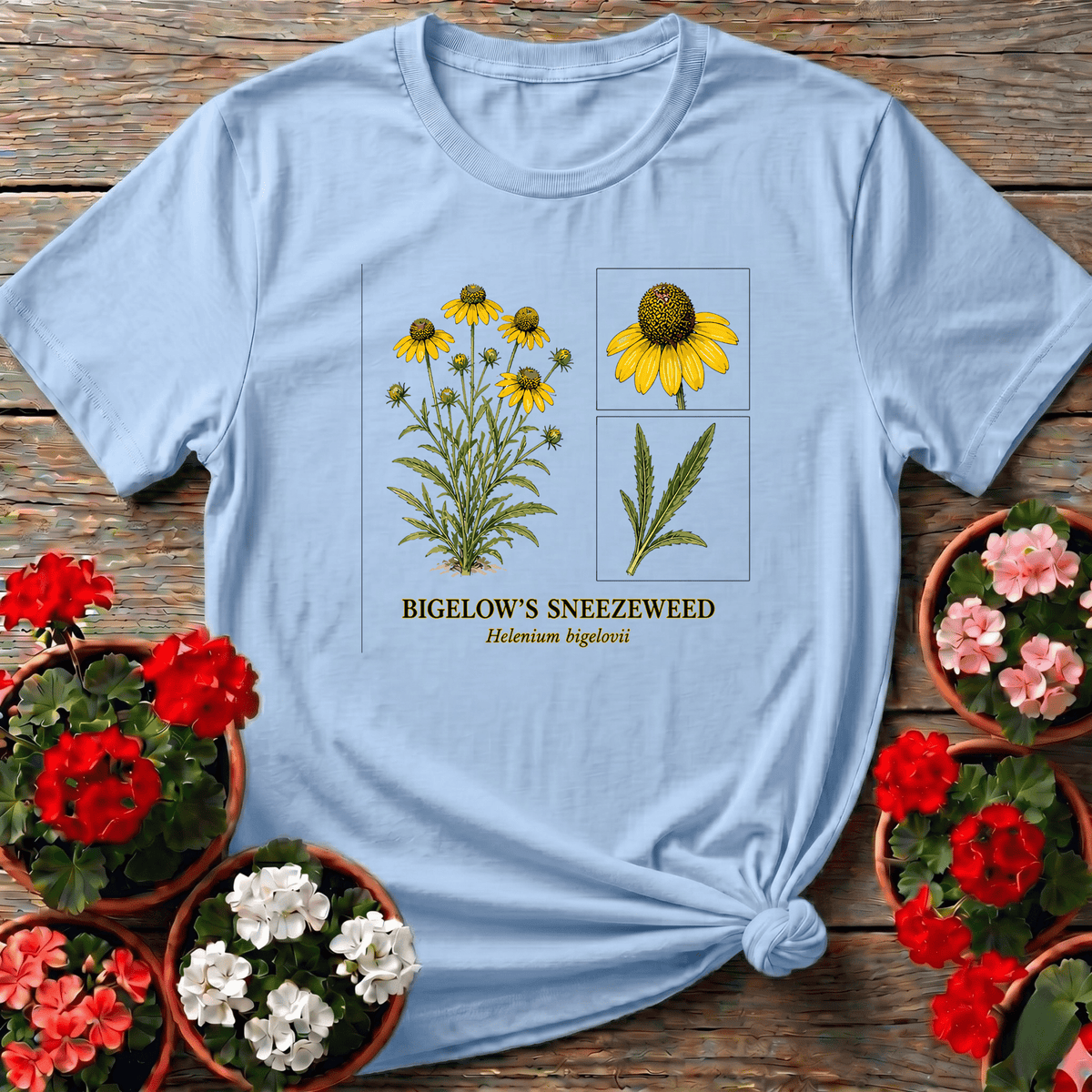 Bigelow's Sneezeweed Helenium Bigelovii Wildflower Tee - GardeningTshirts