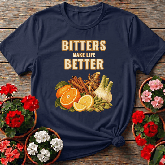 Bitters Make Life Better Fennel Citrus Apothecary Tee - GardeningTshirts
