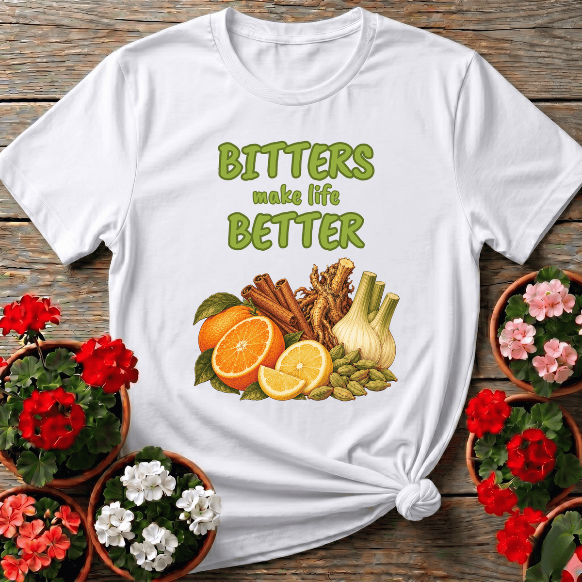 Bitters Make Life Better Herbal Ingredients Gardening Tee - GardeningTshirts