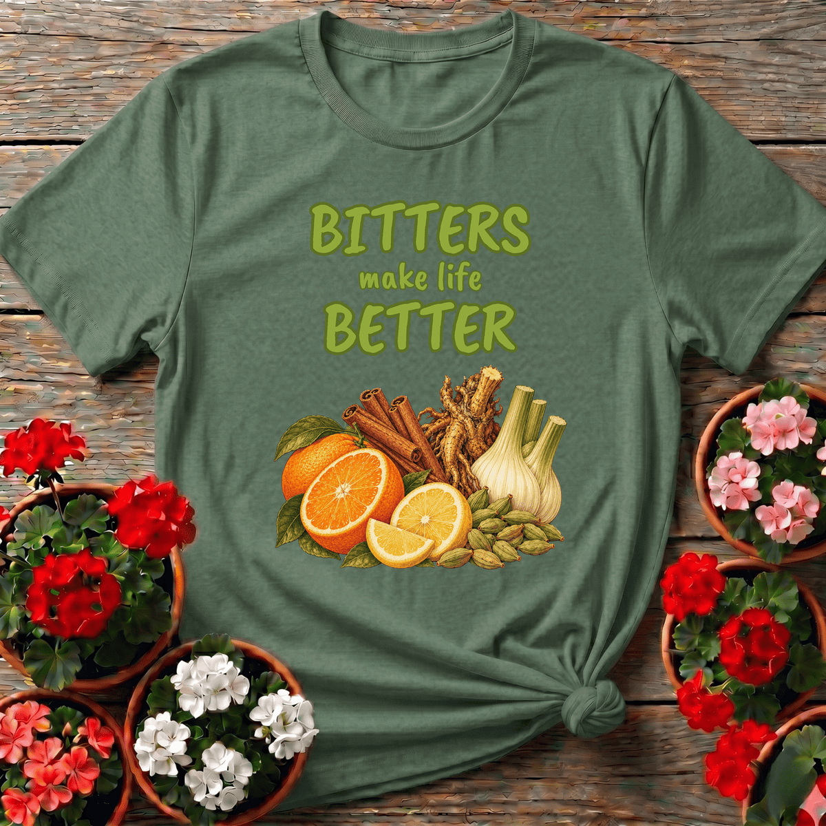 Bitters Make Life Better Herbal Ingredients Gardening Tee - GardeningTshirts