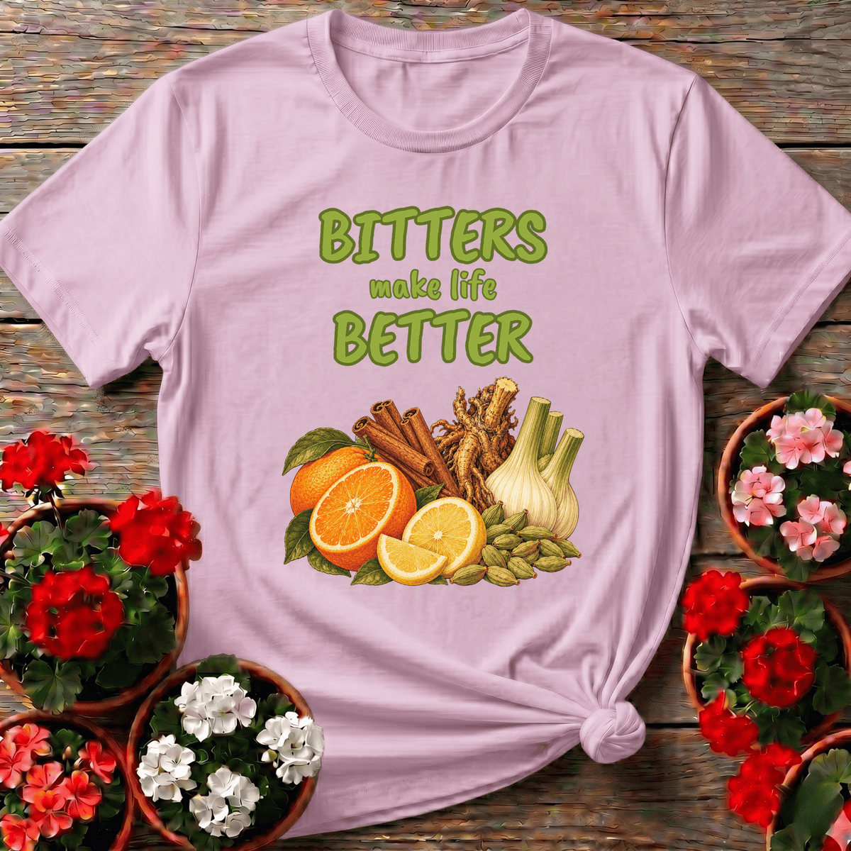 Bitters Make Life Better Herbal Ingredients Gardening Tee - GardeningTshirts