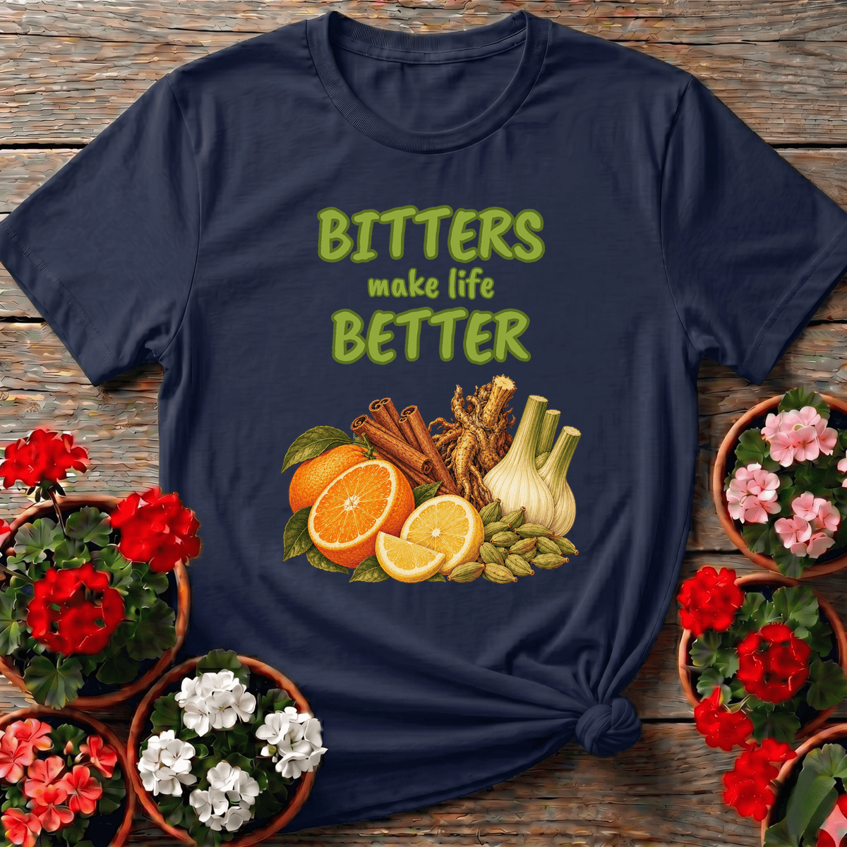 Bitters Make Life Better Herbal Ingredients Gardening Tee - GardeningTshirts