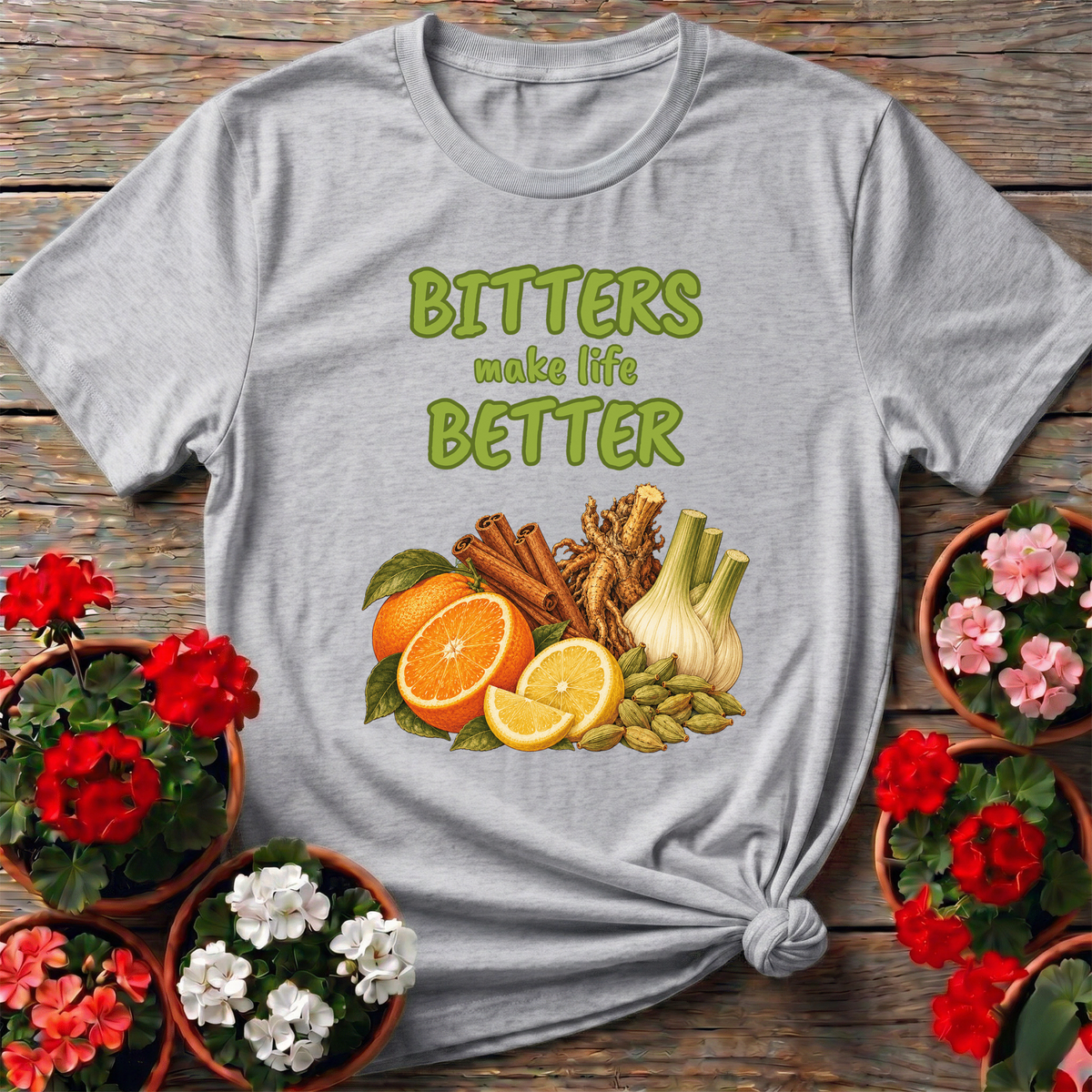 Bitters Make Life Better Herbal Ingredients Gardening Tee - GardeningTshirts