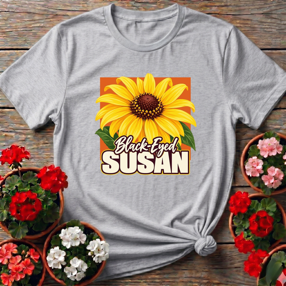 Black-Eyed Susan Flower Gardening Tee for Wildflower Lovers - GardeningTshirts