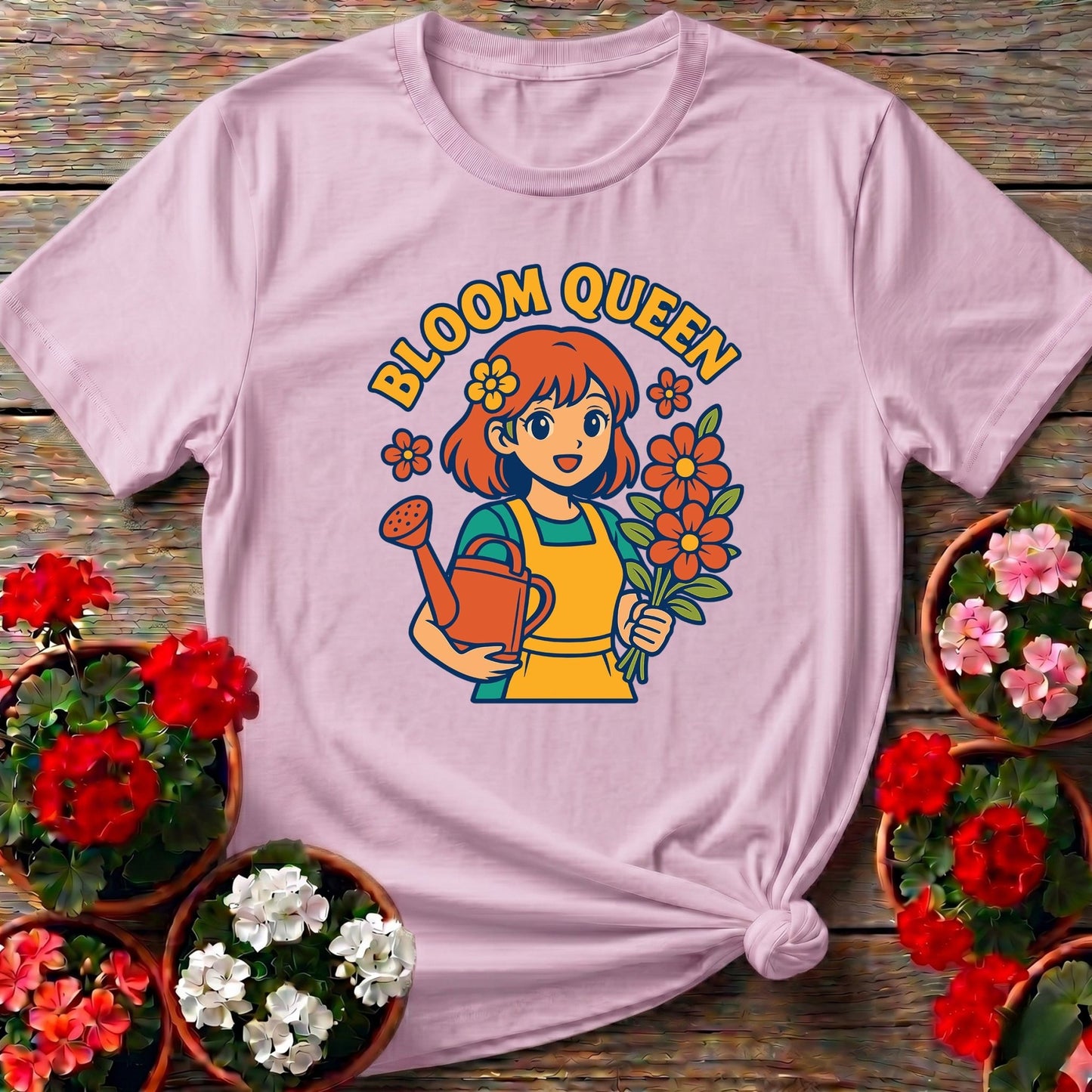 Bloom Queen Cute Anime Gardener T-shirt - GardeningTshirts