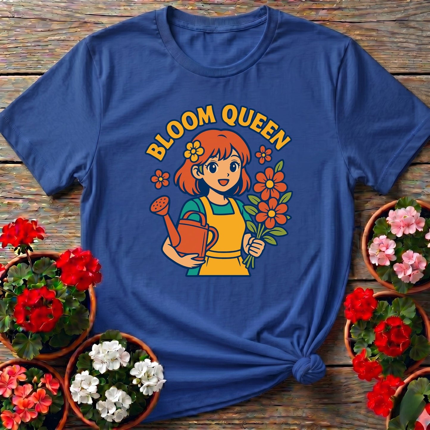 Bloom Queen Cute Anime Gardener T-shirt - GardeningTshirts
