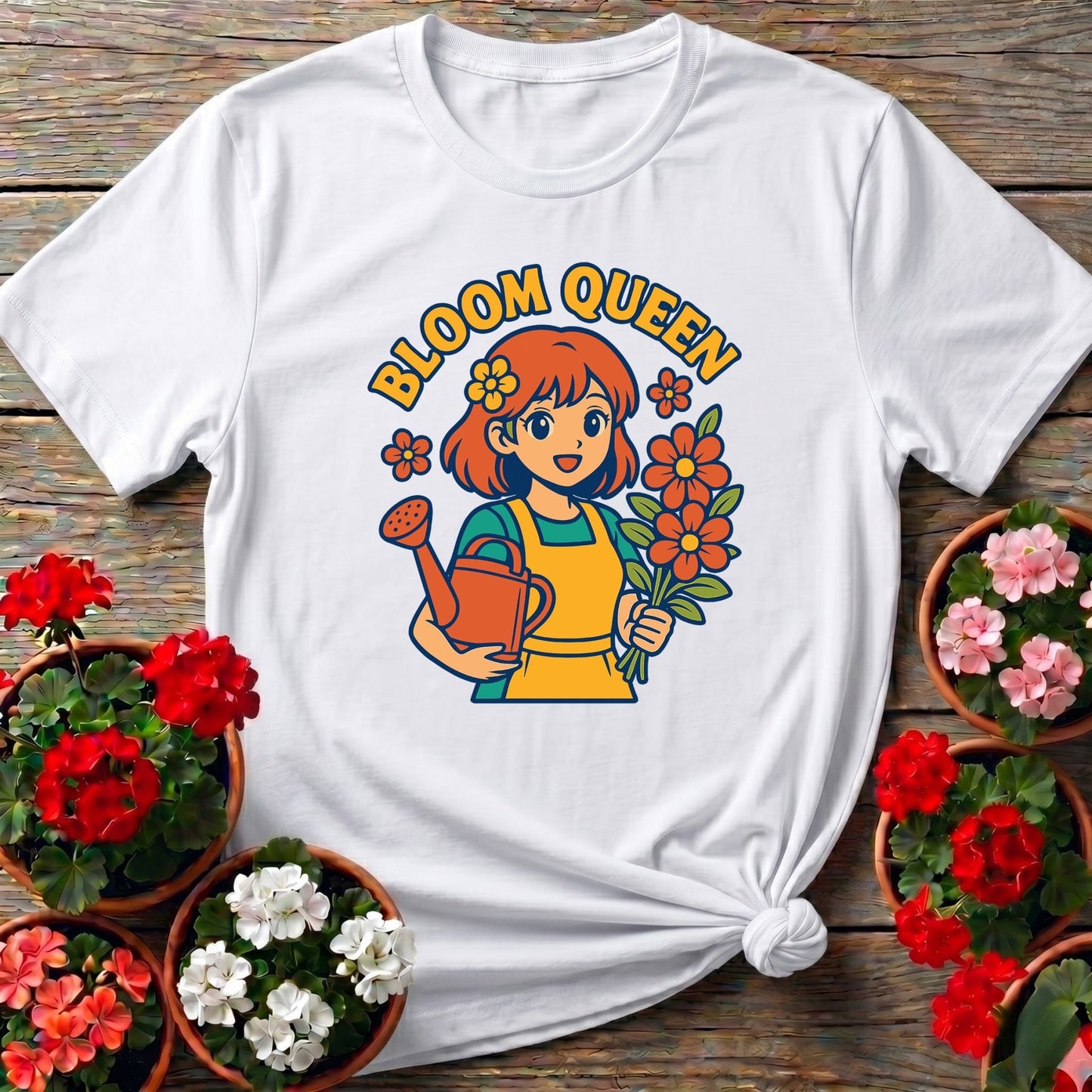 Bloom Queen Cute Anime Gardener T-shirt - GardeningTshirts