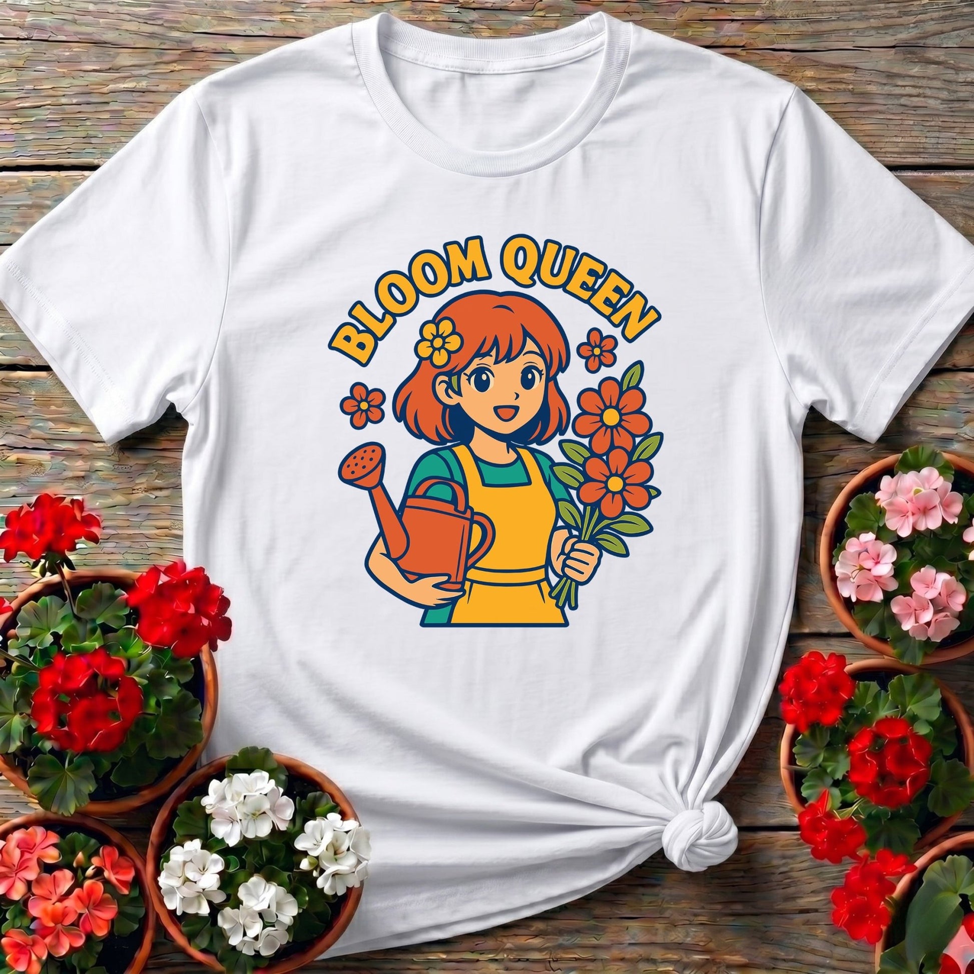 Bloom Queen Cute Anime Gardener T-shirt - GardeningTshirts