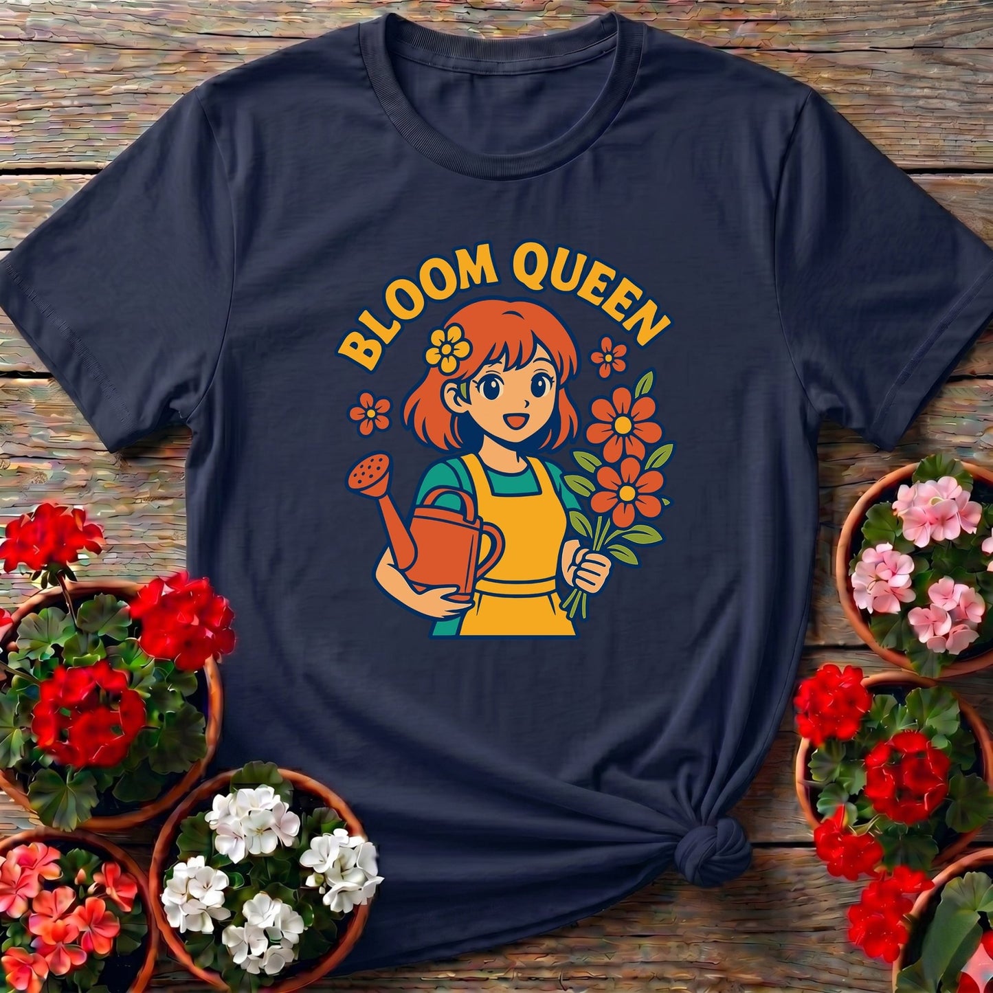 Bloom Queen Cute Anime Gardener T-shirt - GardeningTshirts