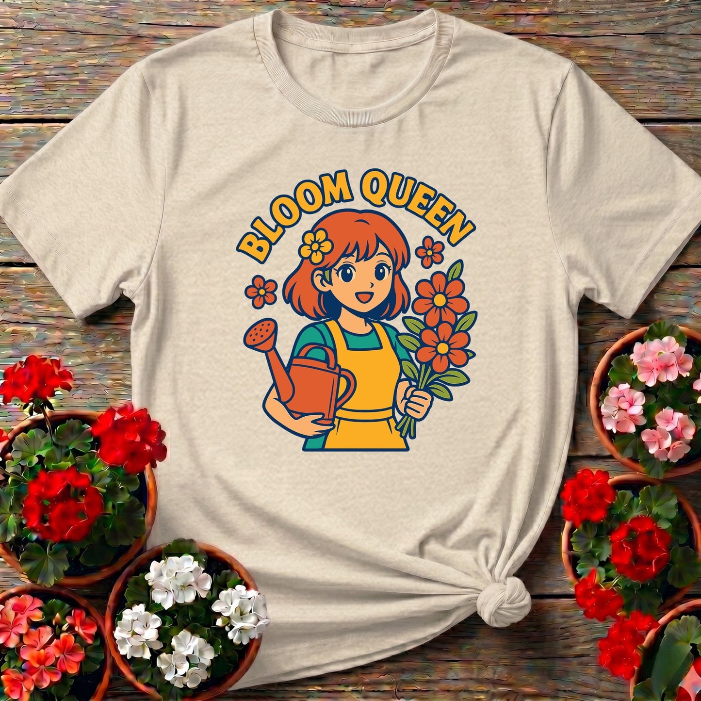Bloom Queen Cute Anime Gardener T-shirt - GardeningTshirts